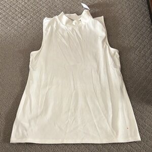 LOFT Cream Sleeveless Tank Top
